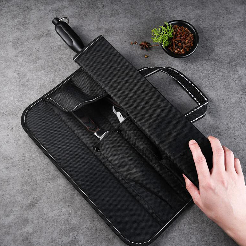 Camping Cooking Organizer - Multi Pocket Oxford Fabric Knife Roll