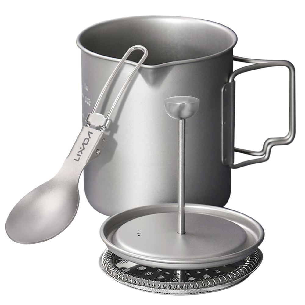 Lixada 750ml Titanium Coffee C - Camping Hiking Cooking 评论和价格