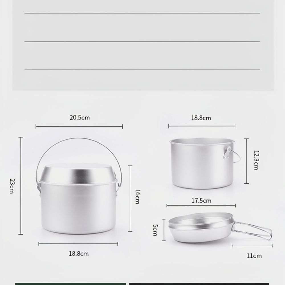 Outdoor Camping Cookware Set F - Camping Cooking Dining Set 评论和价格