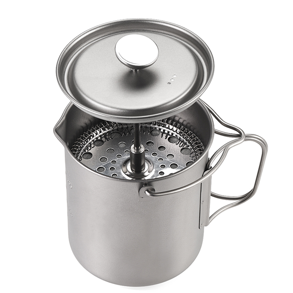 Lixada 750ml Titanium Coffee C - Camping Hiking Cooking 评论和价格
