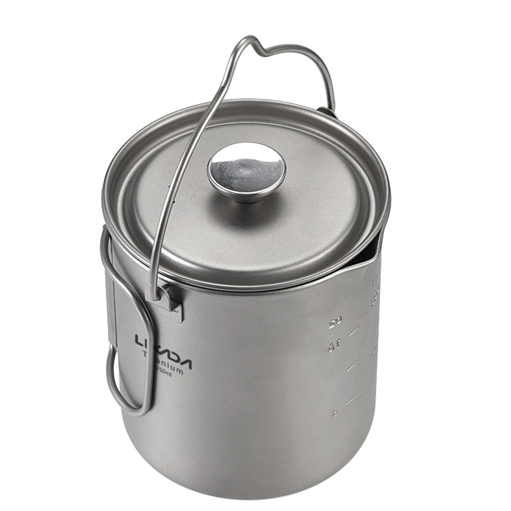 Lixada 750ml Titanium Coffee C - Camping Hiking Cooking 评论和价格